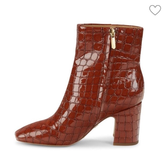 Sam Edelman Croc Textured Booties - Picture 4 of 9